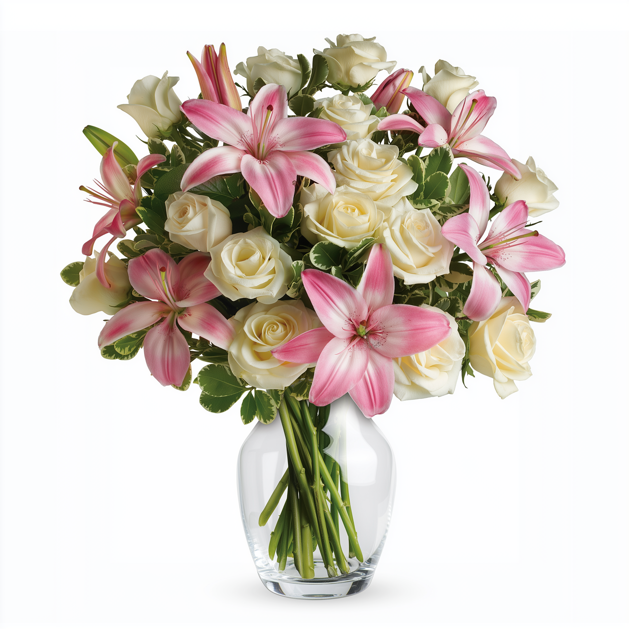 Bouquet "Toujours une Femme" - Roses Blanches - Fête des Mères Fleur Québec