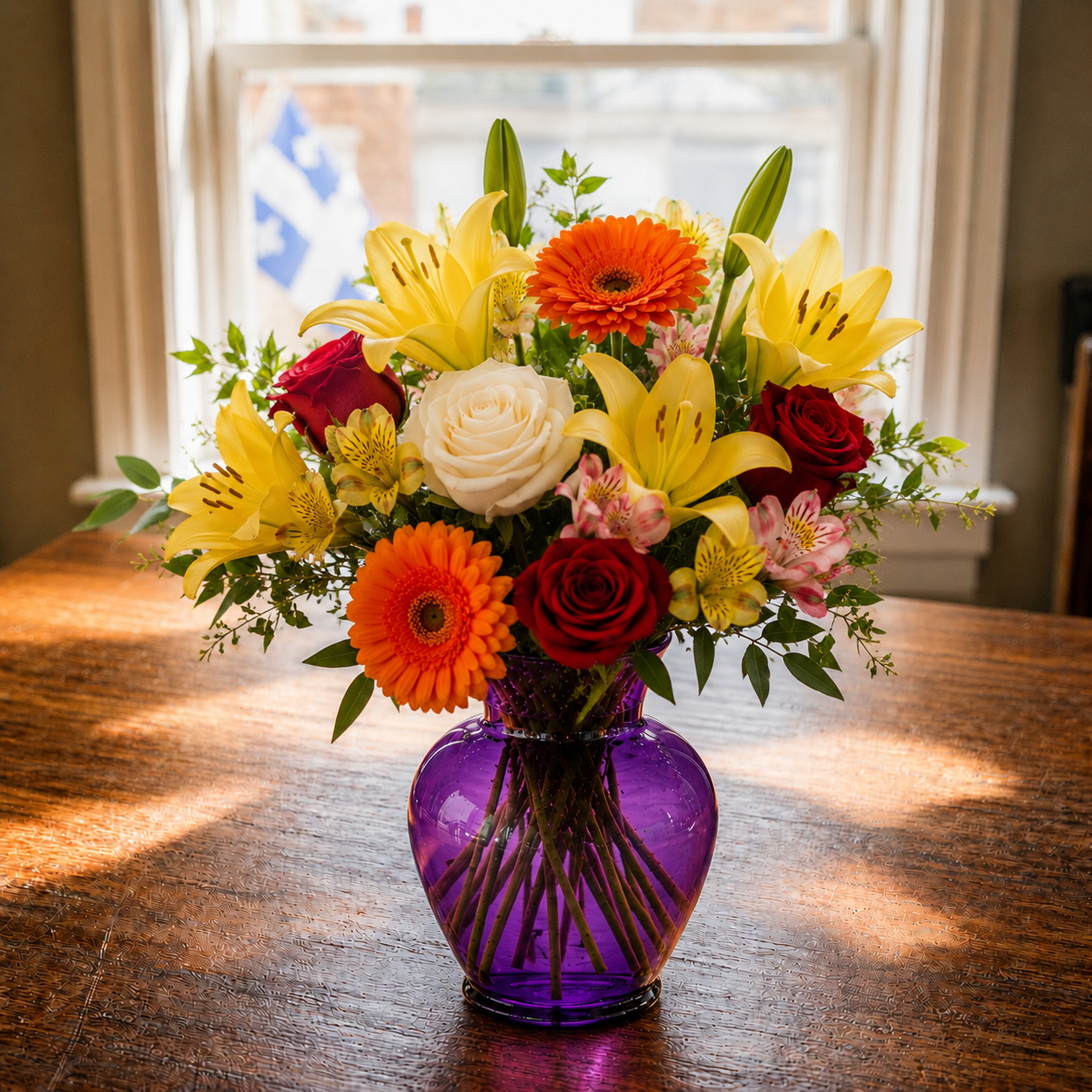 Vase Violet en Verre