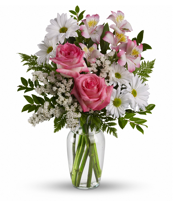 Bouquet Premium "Gâteries Gourmandes" - Roses Blanches et Vertes - Remerciement Fleur Québec