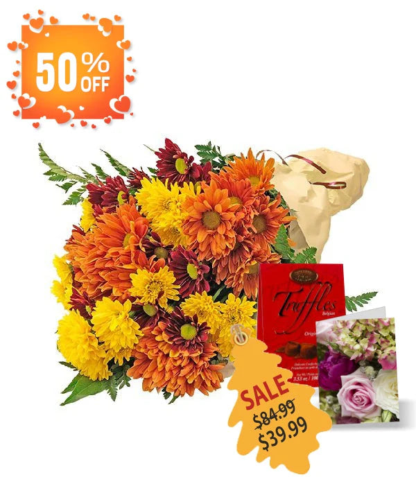 Autumn Twisted Bouquets II – Fresh Flowers and Truffles