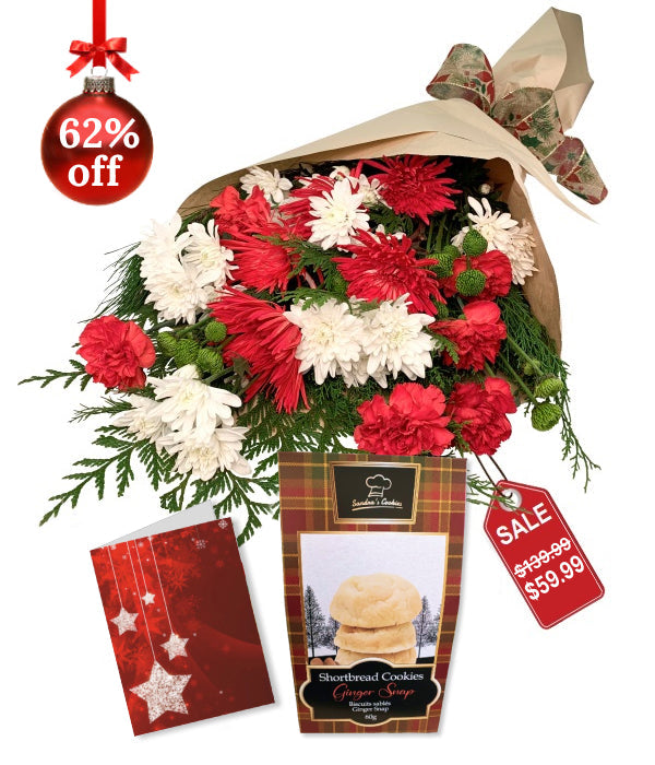 Noël festif Bouquets floraux Collection 3 Fleur Québec