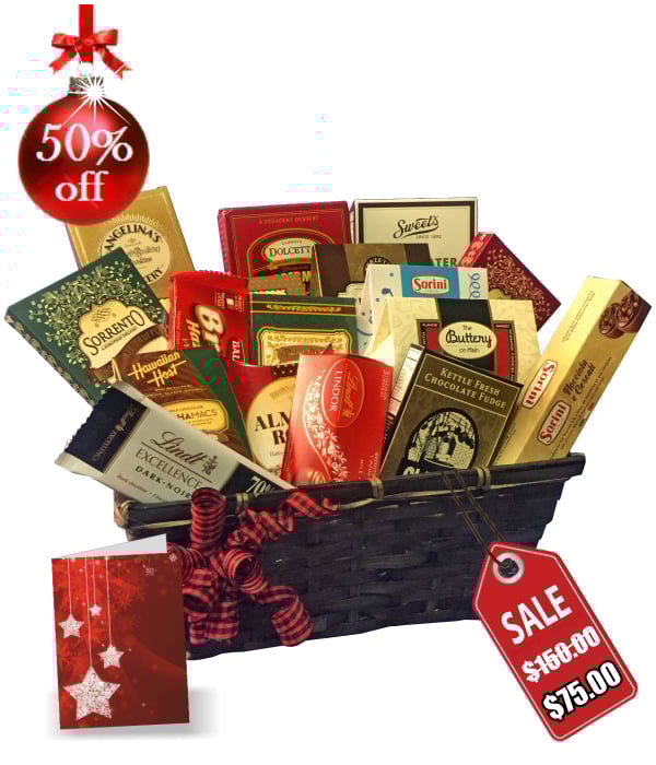 Panier-cadeau de Noël festif et gastronomique Collection III
