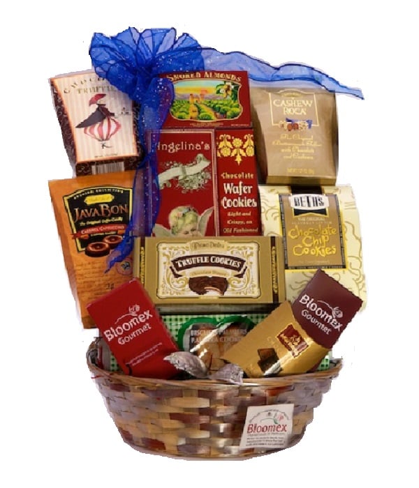 Panier Cadeau Gourmet Italien - Chocolats, Spécialités et Cafés - Collection III Fleur Québec