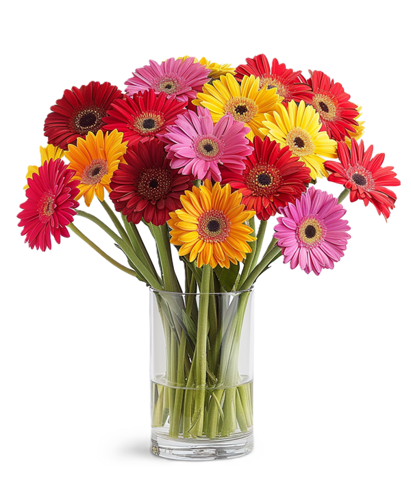 Bouquet de fleurs de marguerite Gerbera arc-en-ciel vibrant pour toutes les occasions Fleur Québec