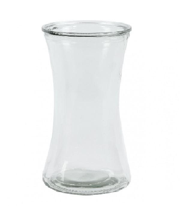 Vase à fleurs en verre transparent pour la décoration intérieure