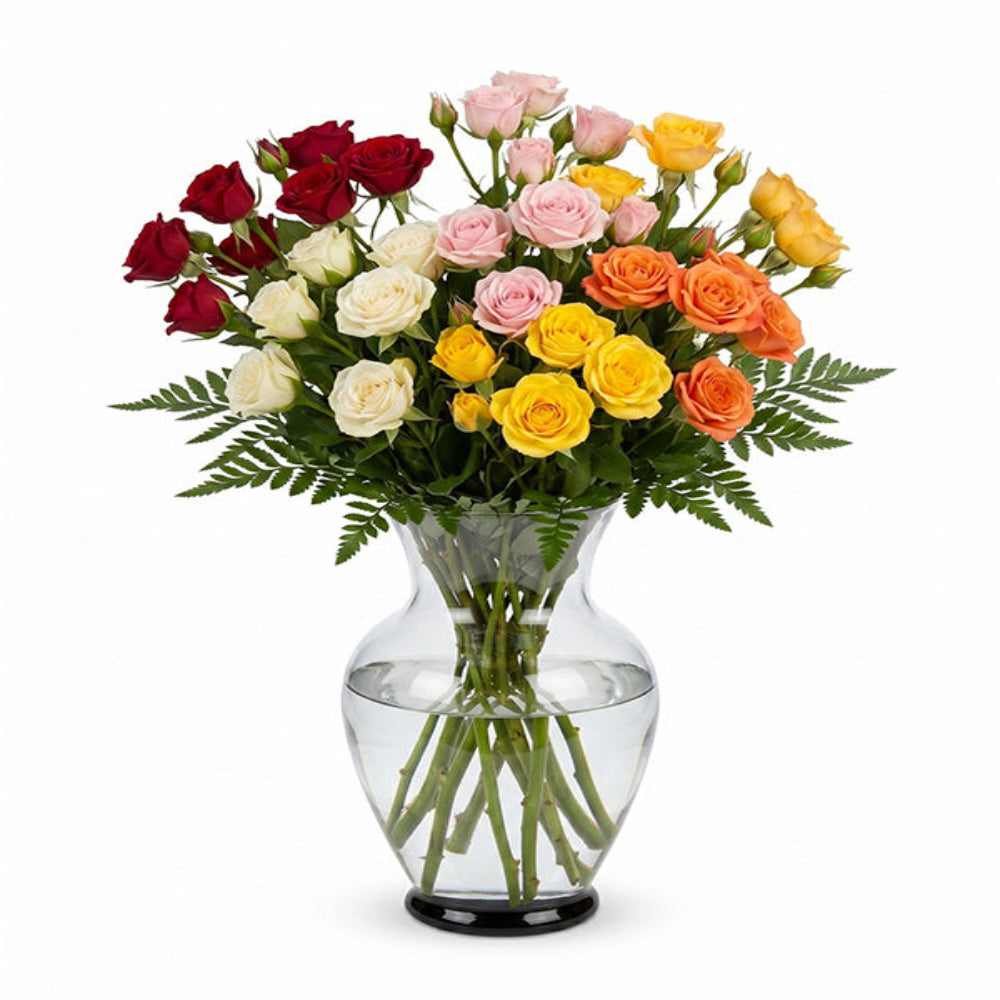 50 roses spray assorties