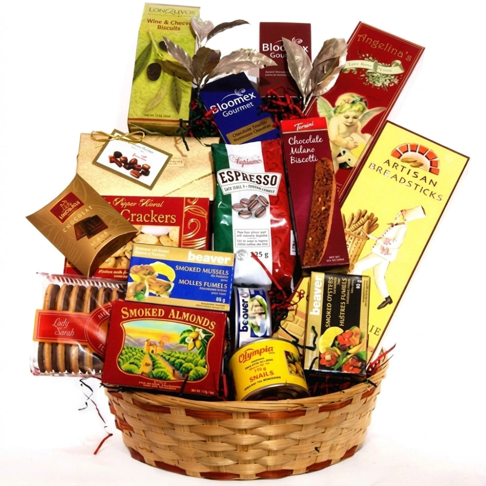 Panier Cadeau Artisanal "Fancy Feast" - Chocolats et Pâtisseries - Anniversaire