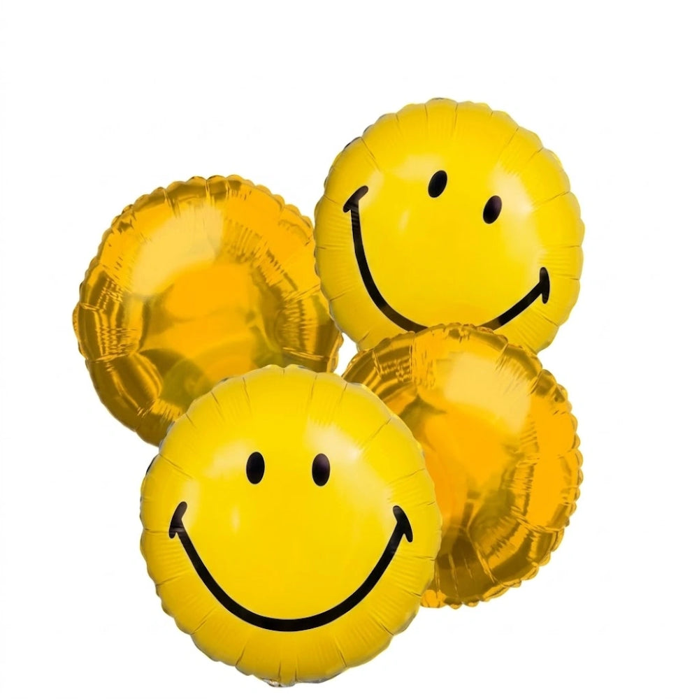 Set of 4 smiley face balloon bouquets - perfect for celebrations
