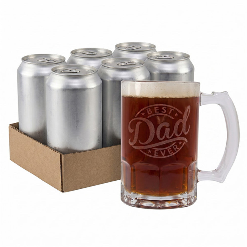 Father's Day beer gift set with mug combo