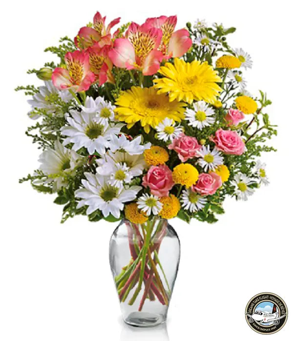 Bouquet Dreams Take Flight II, marguerites et alstroémères