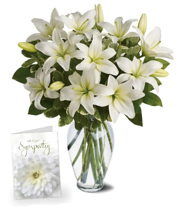 Bouquet de lys célestes- Un hommage élégant et significatif