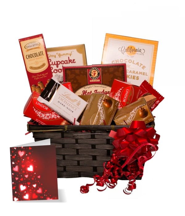 Panier-cadeau de chocolat Lindt Collection de luxe