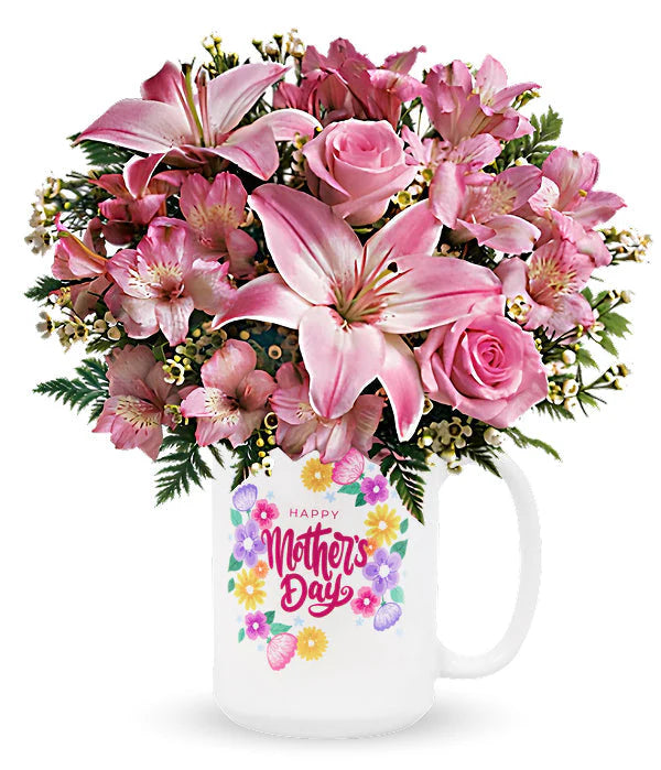 Bouquet "Songe Rosé" - Roses Rosées