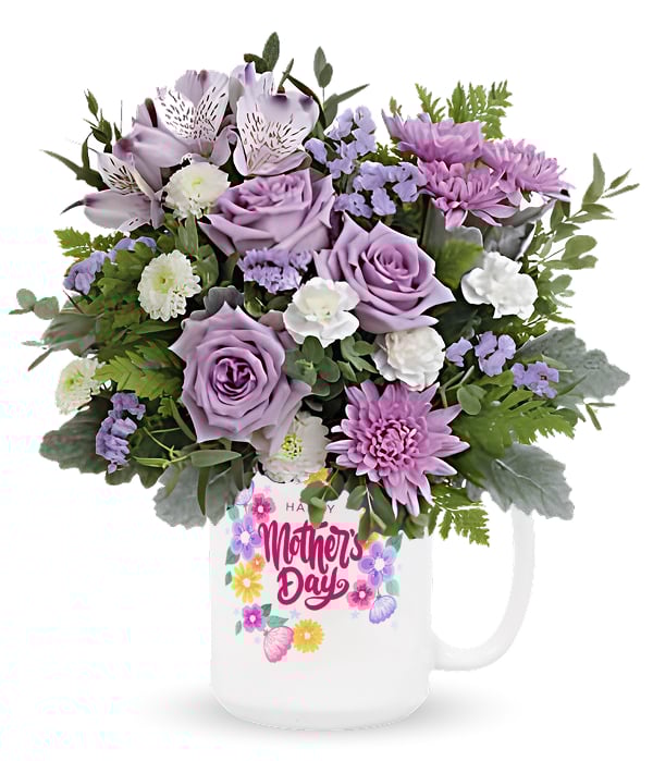 Bouquet de fleurs violettes vibrantes