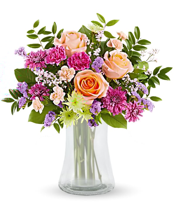 Bouquet d’arrangement floral vibrant