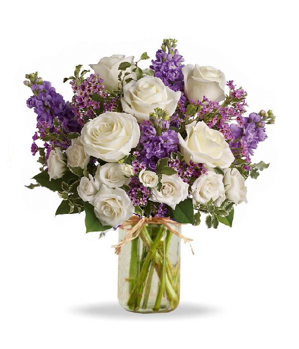 Bouquet magique de chalet en pot Mason