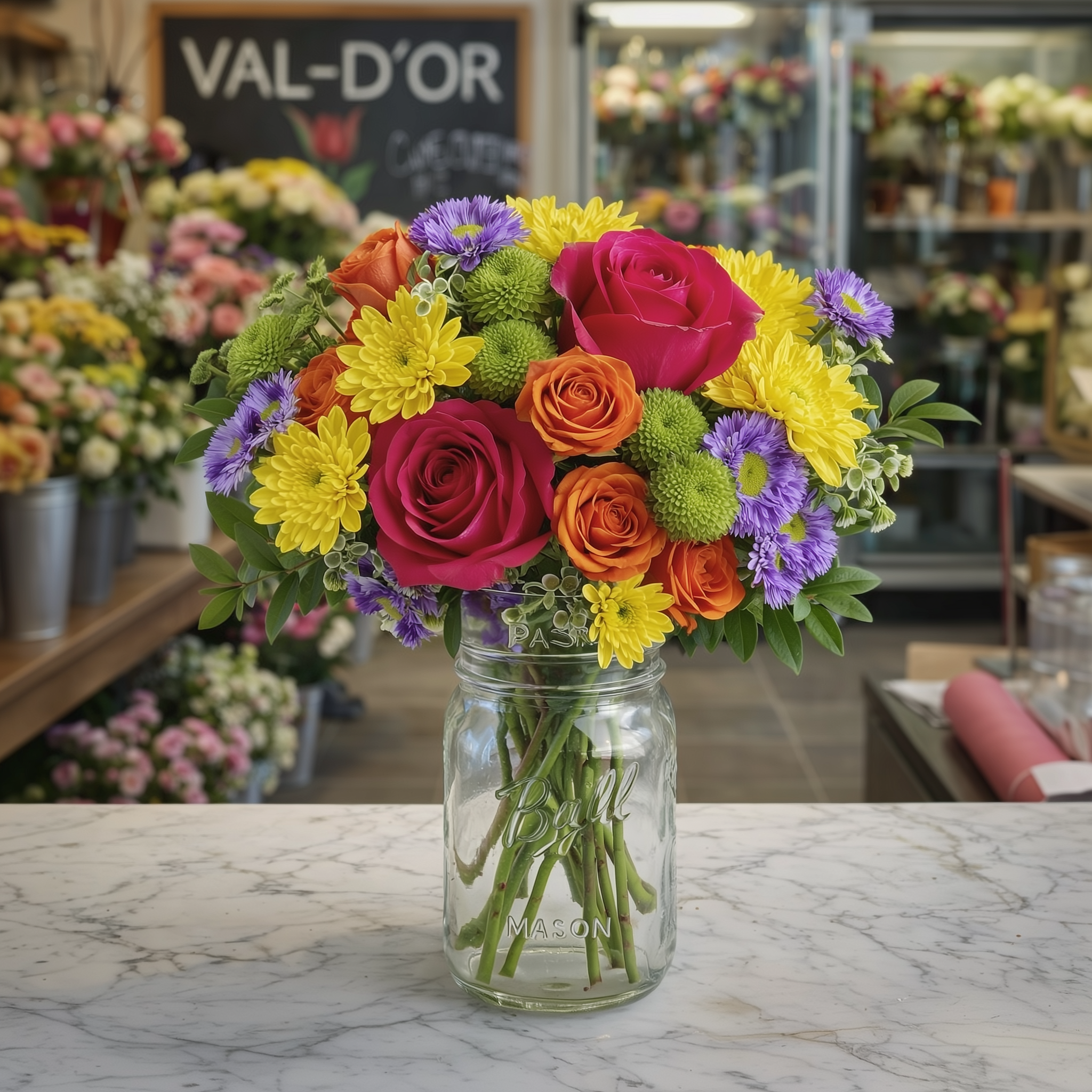 Pot Mason Confettis Ensoleillés