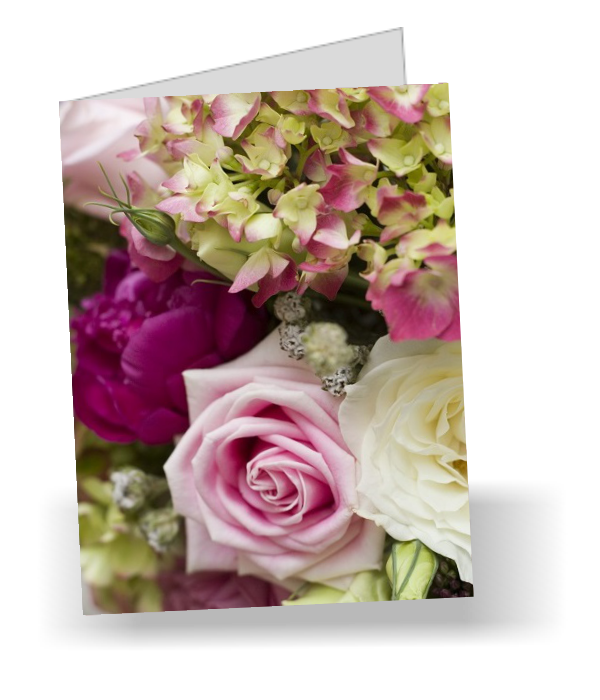 carte de souhaits Premium Pleine Grandeur Fleur Québec