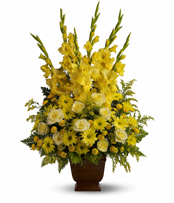 Arrangement "Souvenirs Ensoleillés" - Roses Jaunes - Remerciement Fleur Québec