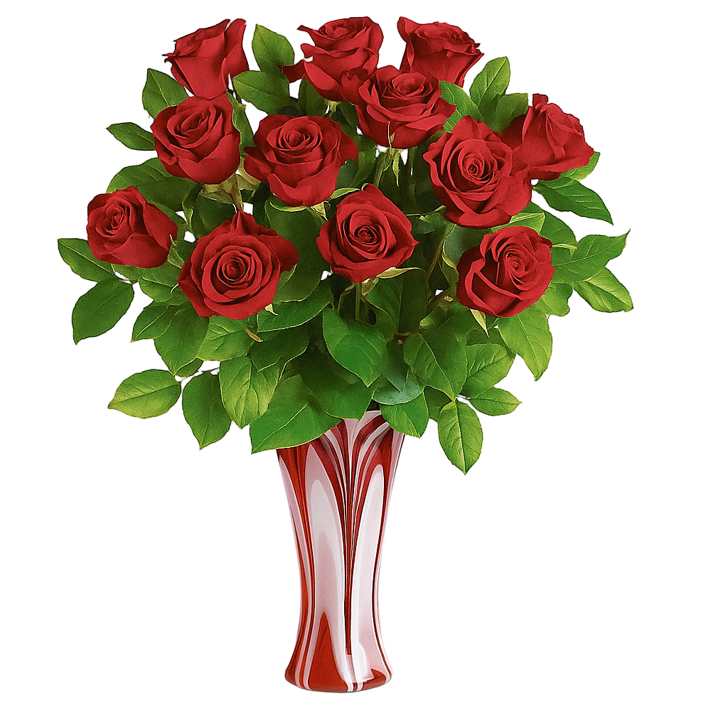 Bouquet de 12 Roses Rouges et Anniversaire Fleur Québec