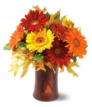 Apportez Chaleur et Joie à Votre Maison : Bouquet Gerberas Automnal