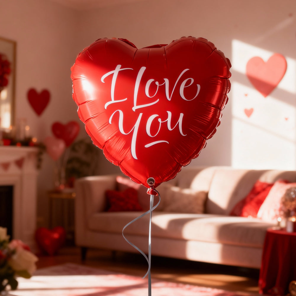 Ballon en Forme de Cœur "I Love You" - Cadeau Romantique