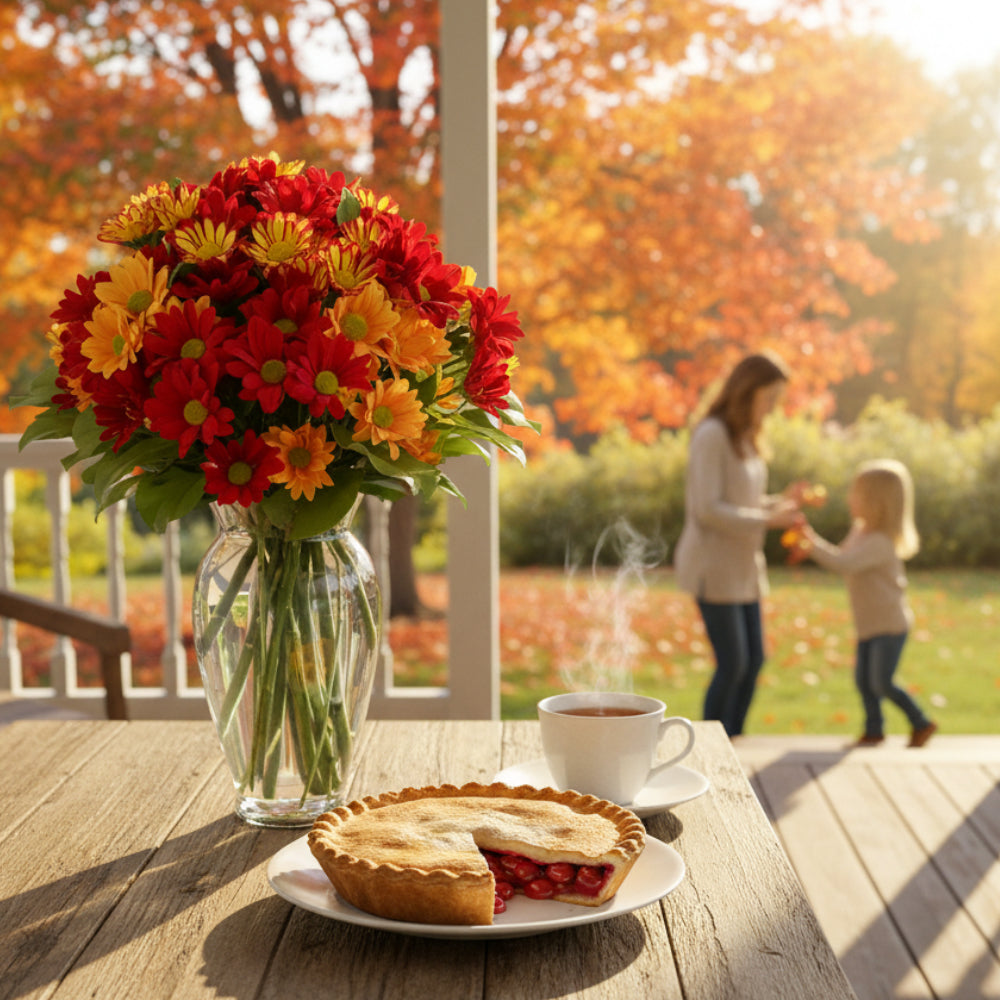 Bouquet of 50 autumn flowers – seasonal brightness for the home