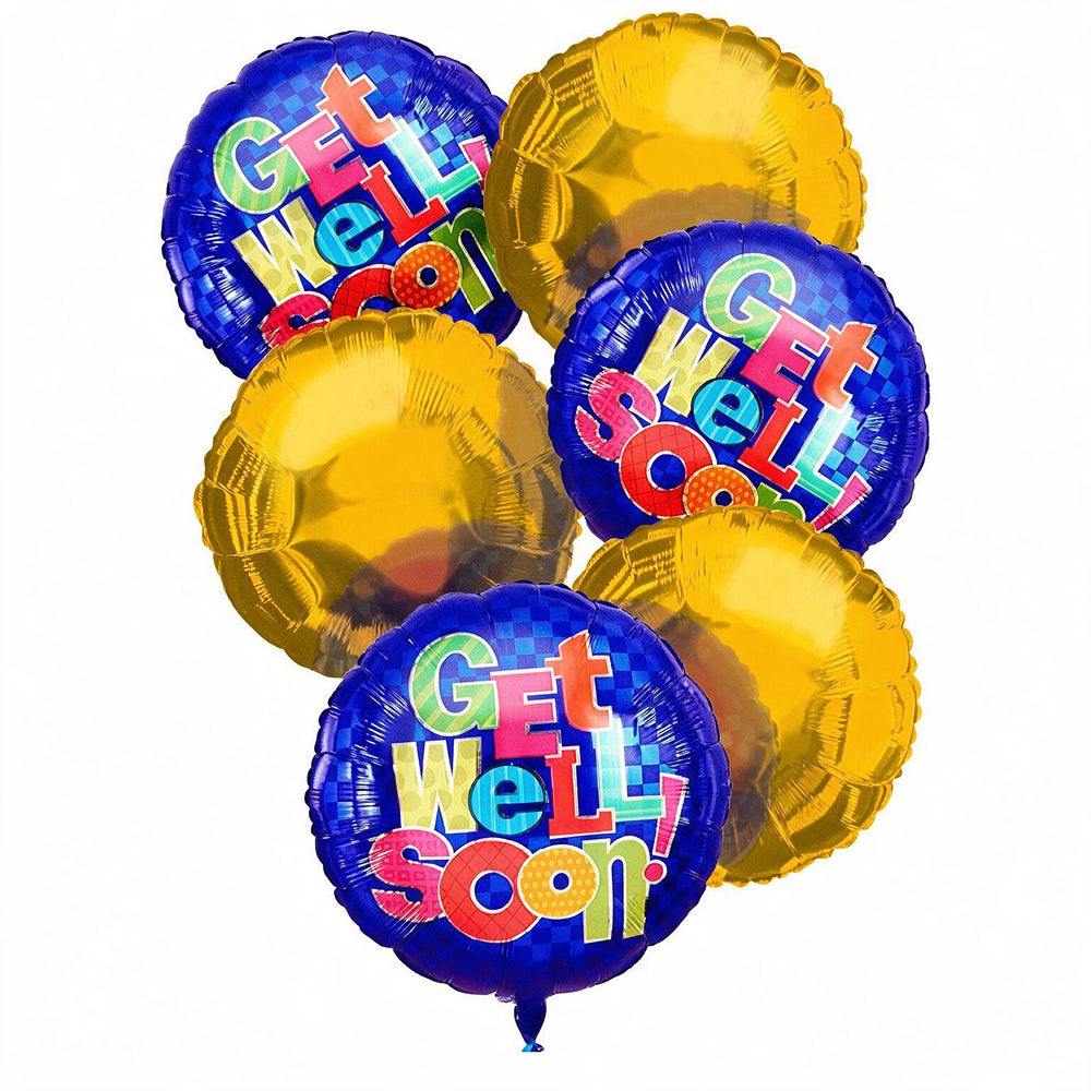 Get Well Soon Balloon Bouquet - Set of 6