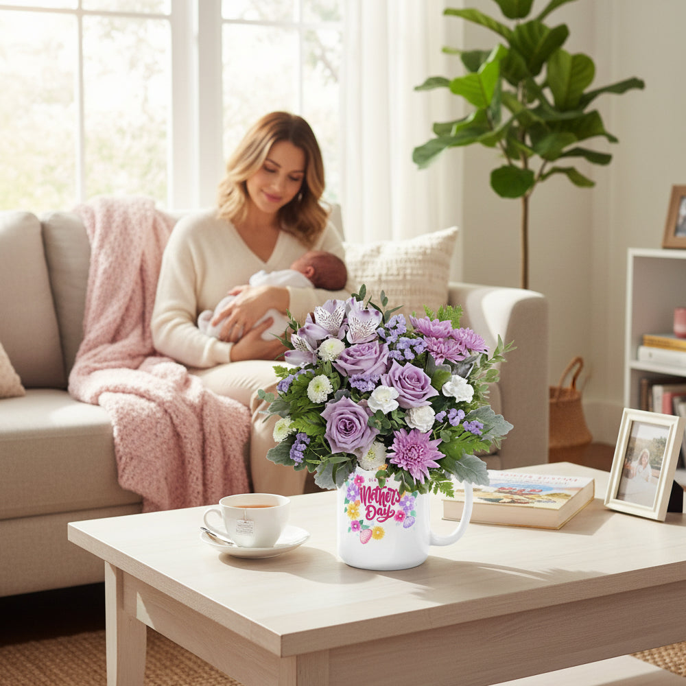 Bouquet de Roses Violettes Vibrantes