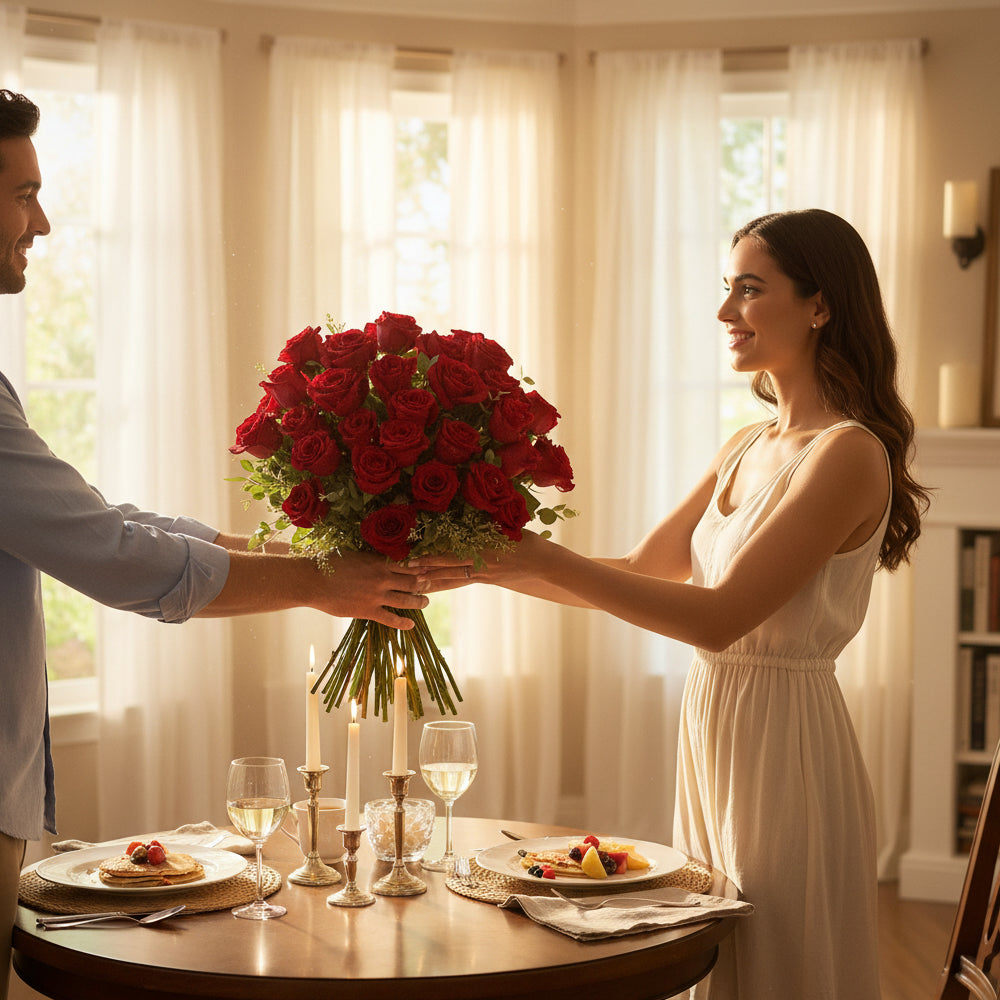 Bouquet Premium "Amour Éternel"  - Collection Moments Précieux