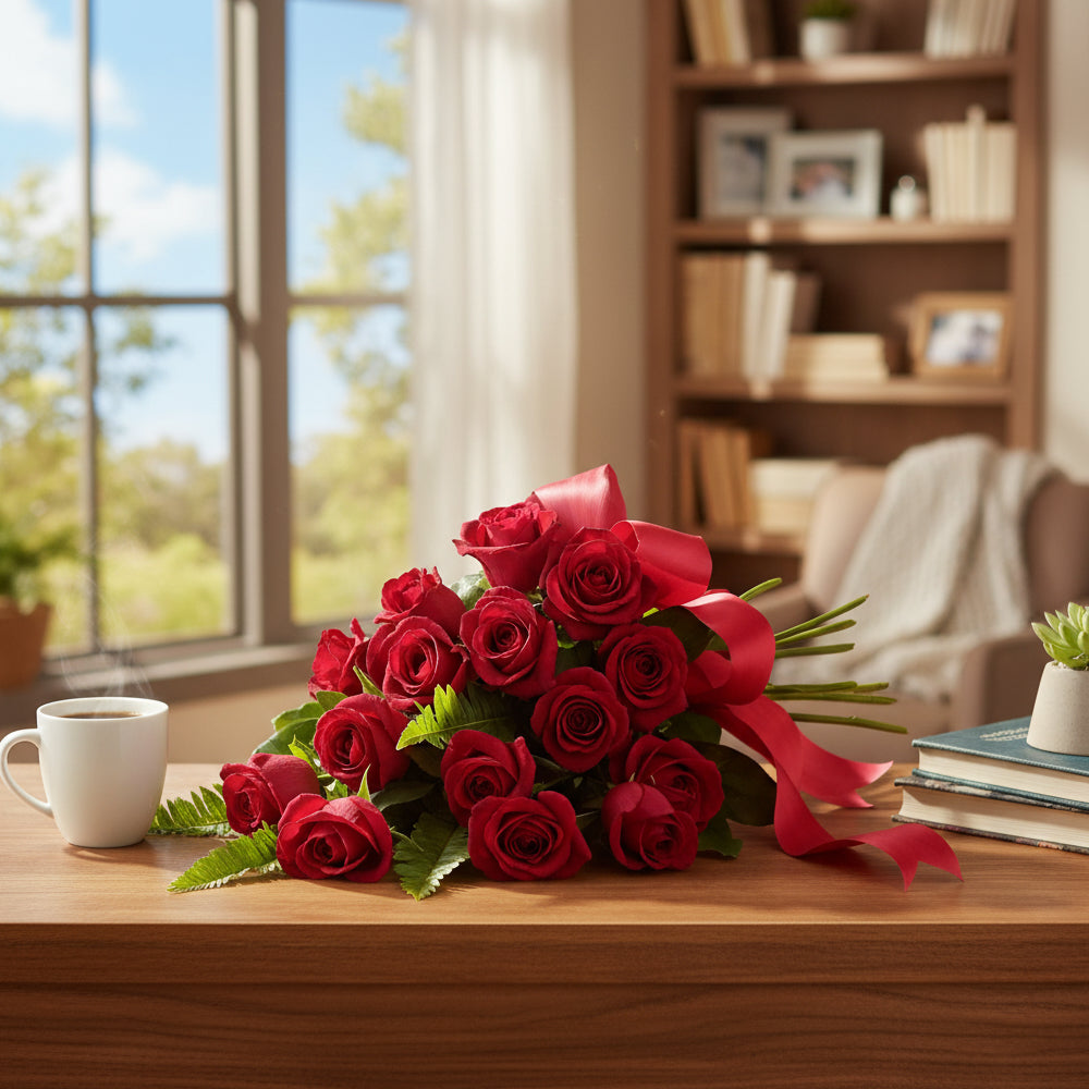 Bouquet "Impression" - Roses Rouges - Anniversaire