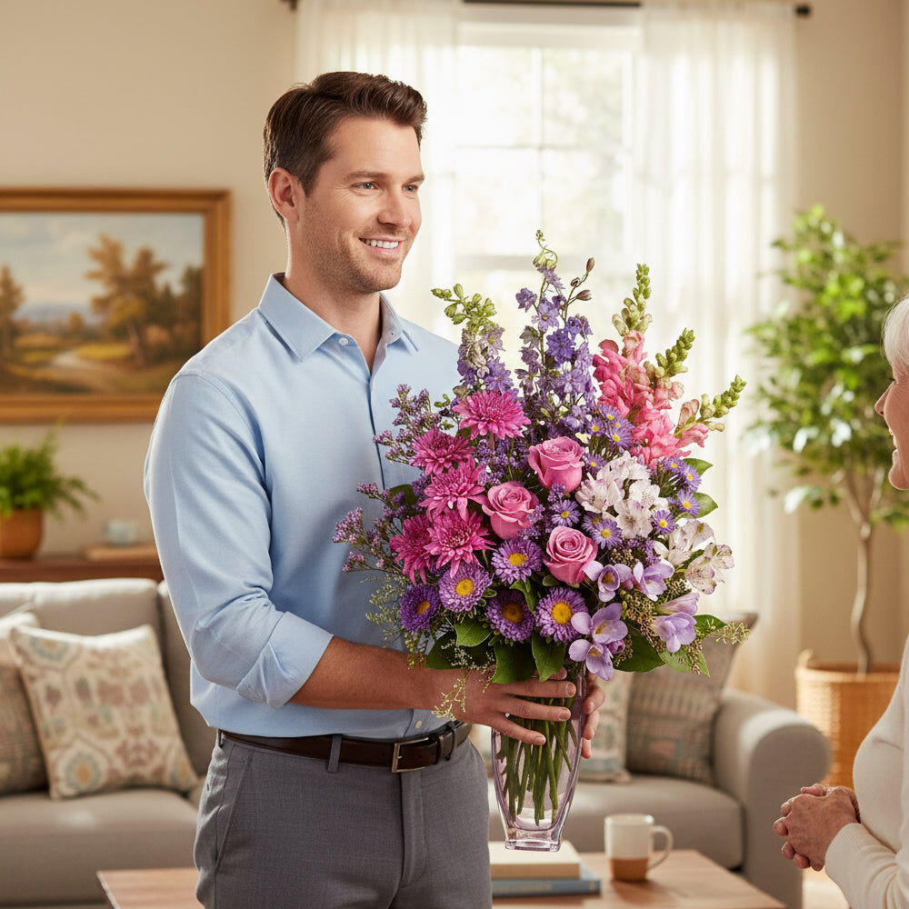 "Steal the Star" Bouquet - Lavender Roses - Congratulations