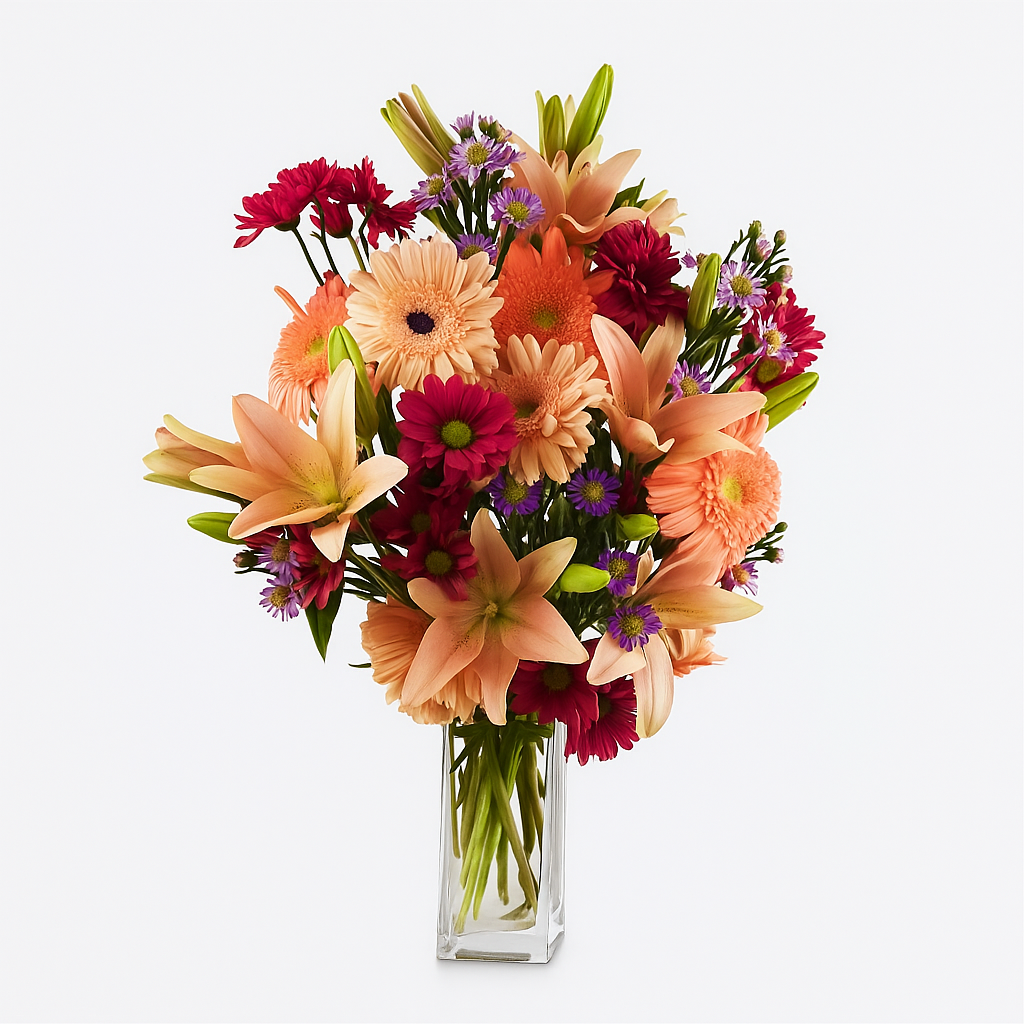 Bouquet "Extravagant" - Roses Rose et Lilas