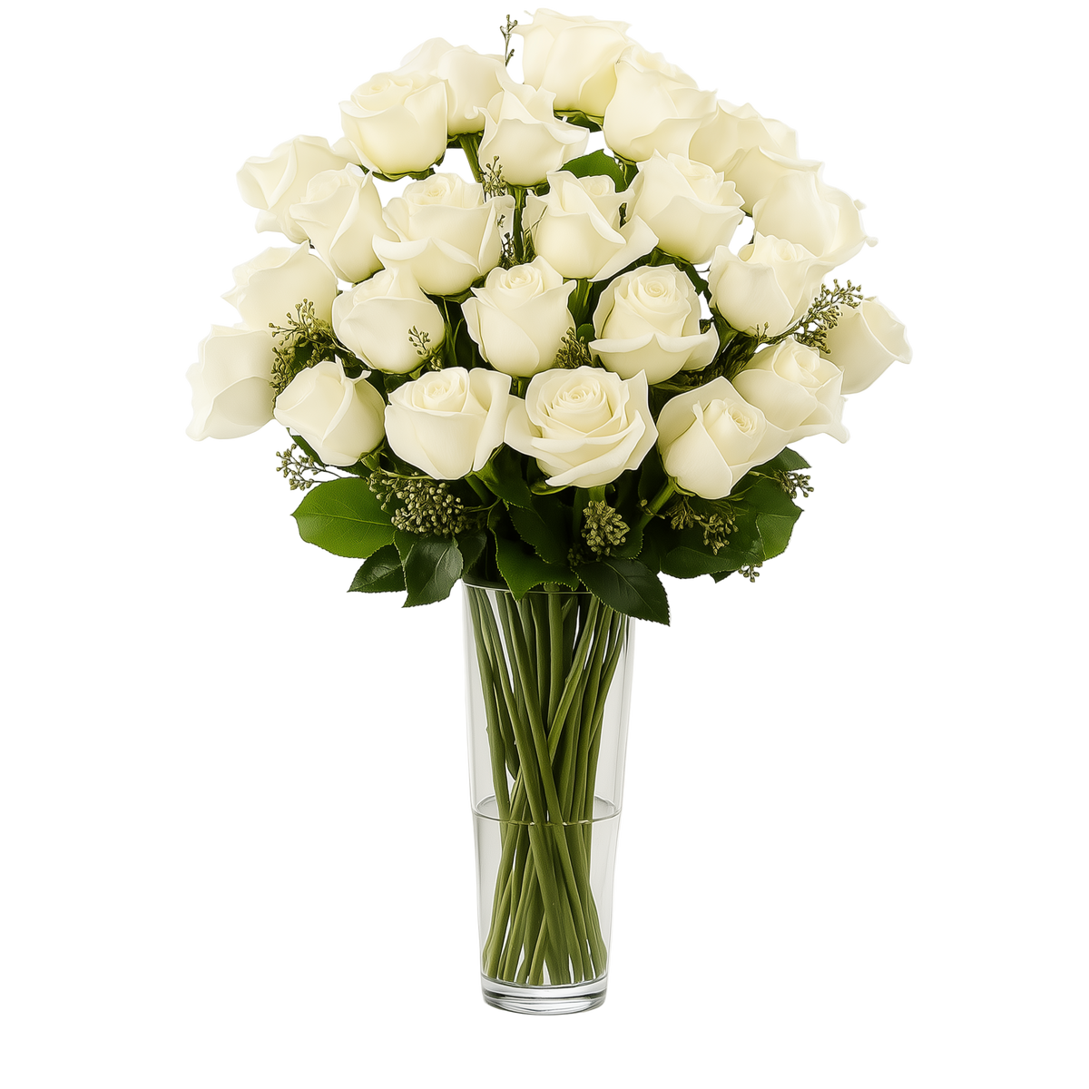 Roses Blanches Luxueux | Livraison express | Fleur Québec