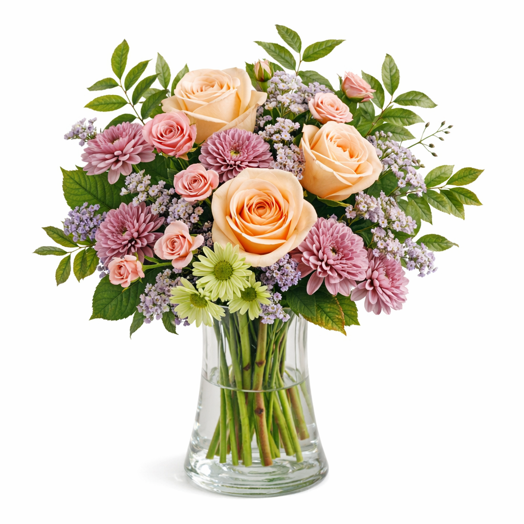 Bouquet de Roses Vertes Vibrantes