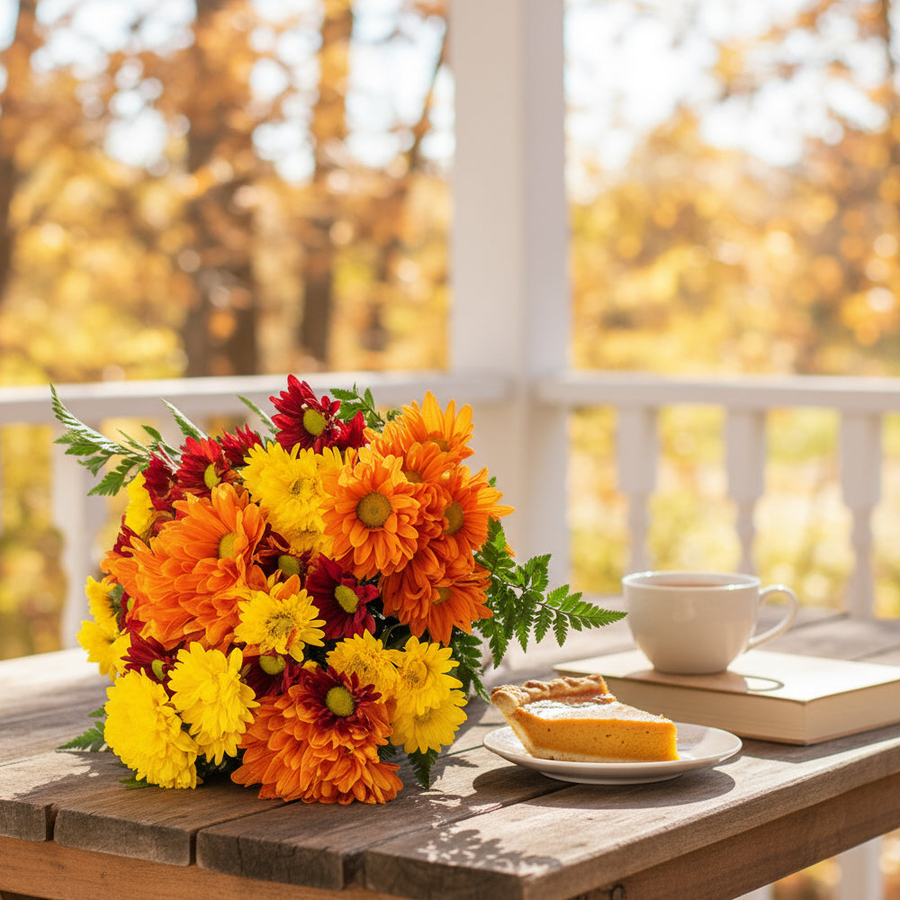 Bouquets Vrillés d’Automne II – Fleurs fraîches et truffes