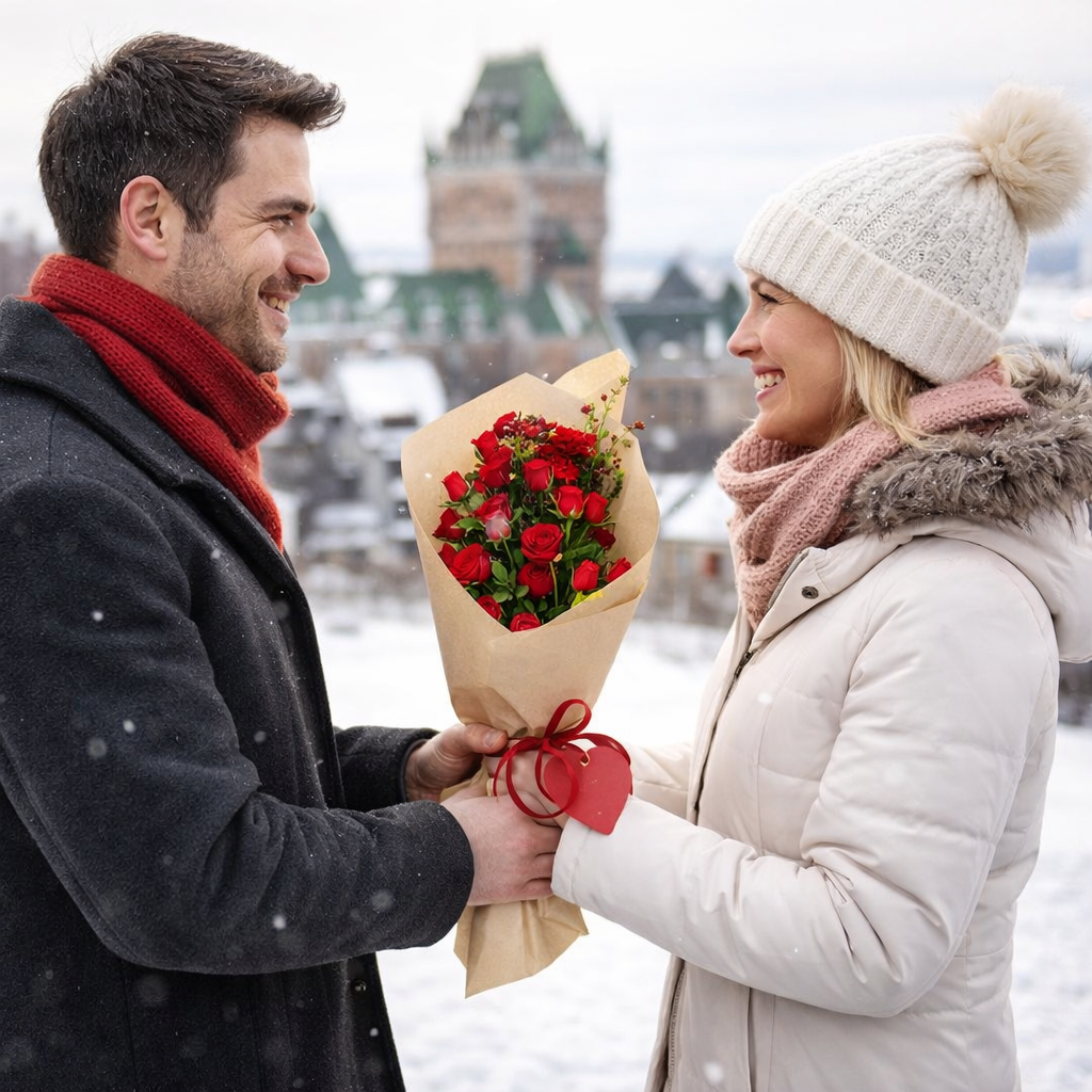 Bouquets noués à la main pour la Saint-Valentin I