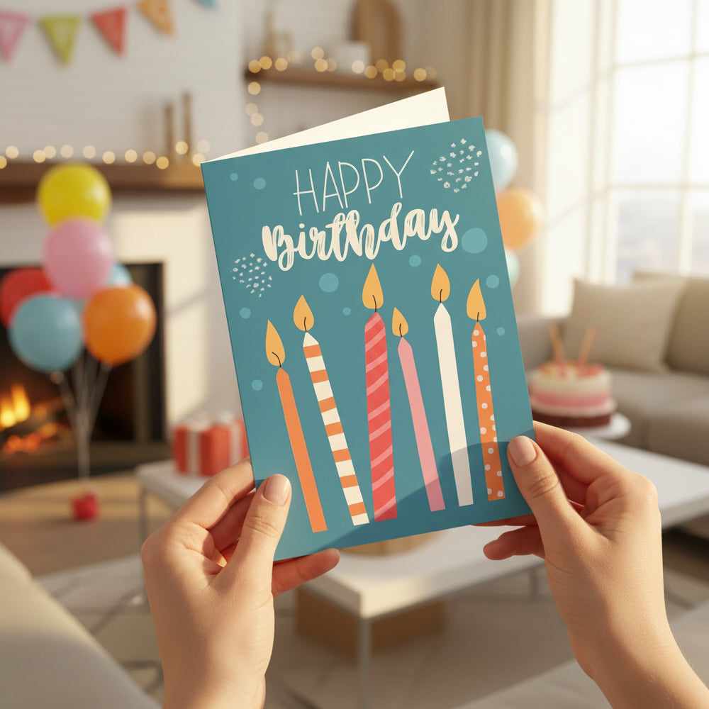 Carte de Vœux Anniversaire Grand Format