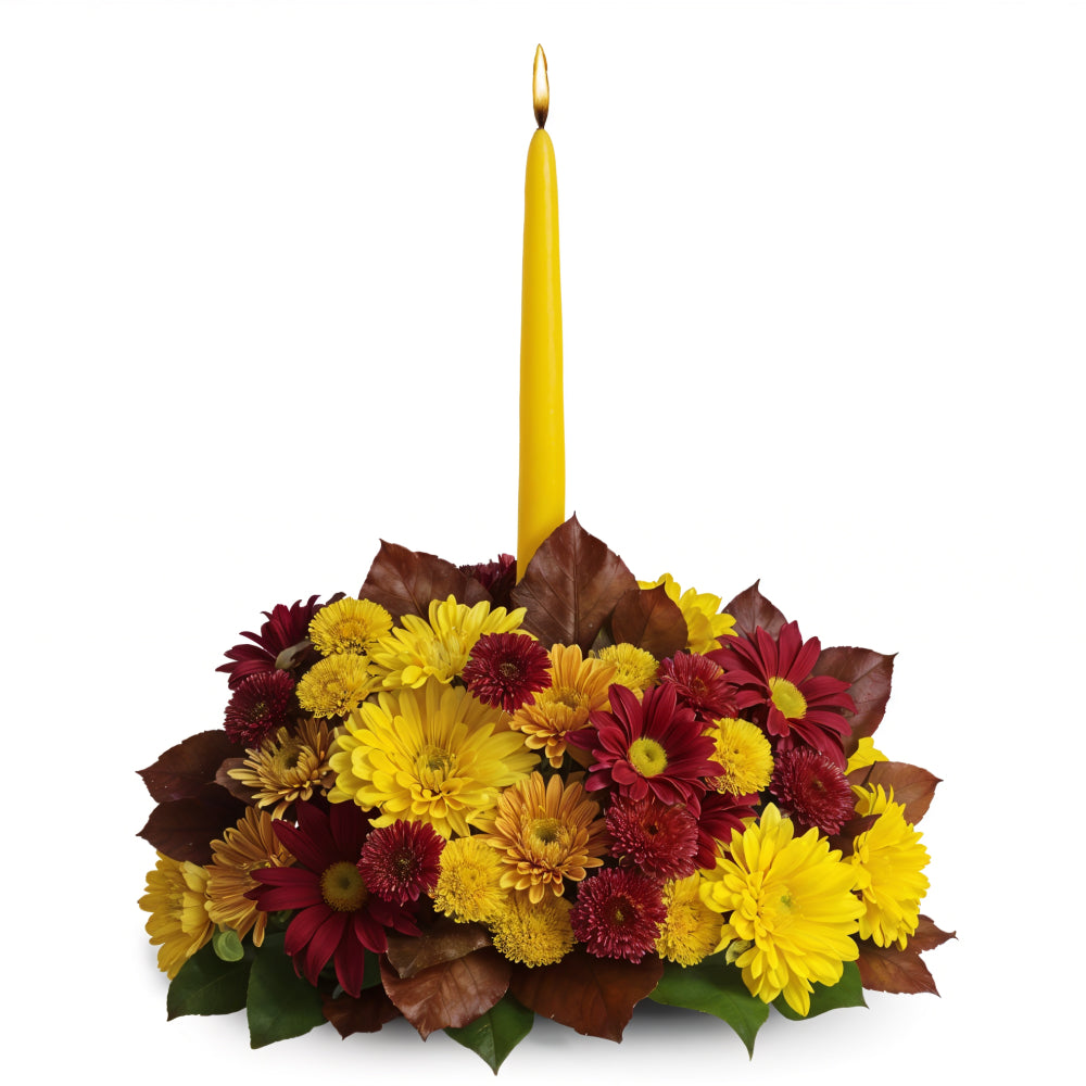 Centre de table de récolte d’automne pour décor saisonnier