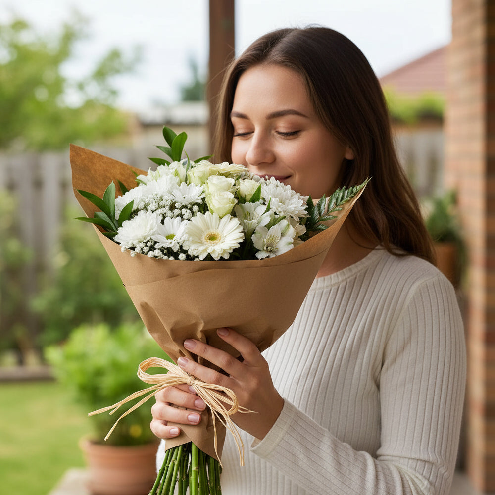 Choix du fleuriste – Bouquet blanc