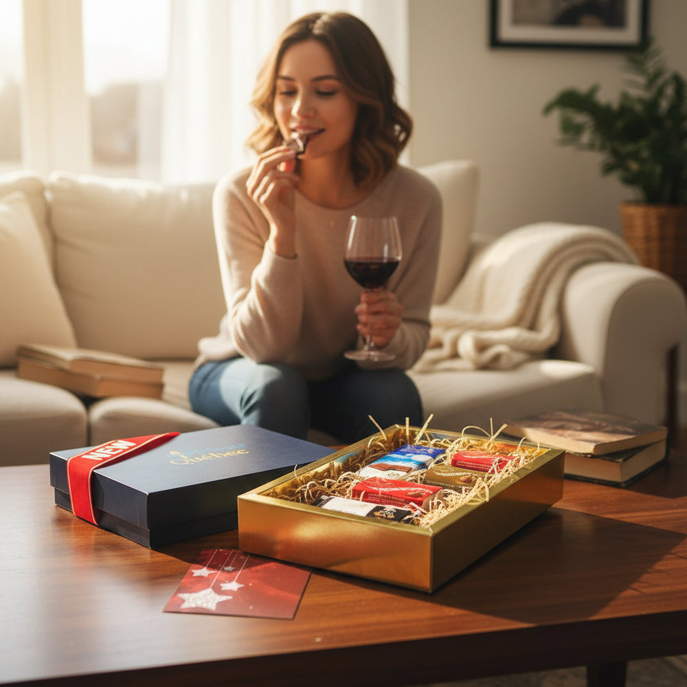 Coffret Cadeau Luxe Chocolat Lindt – Assortiment de 5 Chocolats Exquis pour les Fêtes