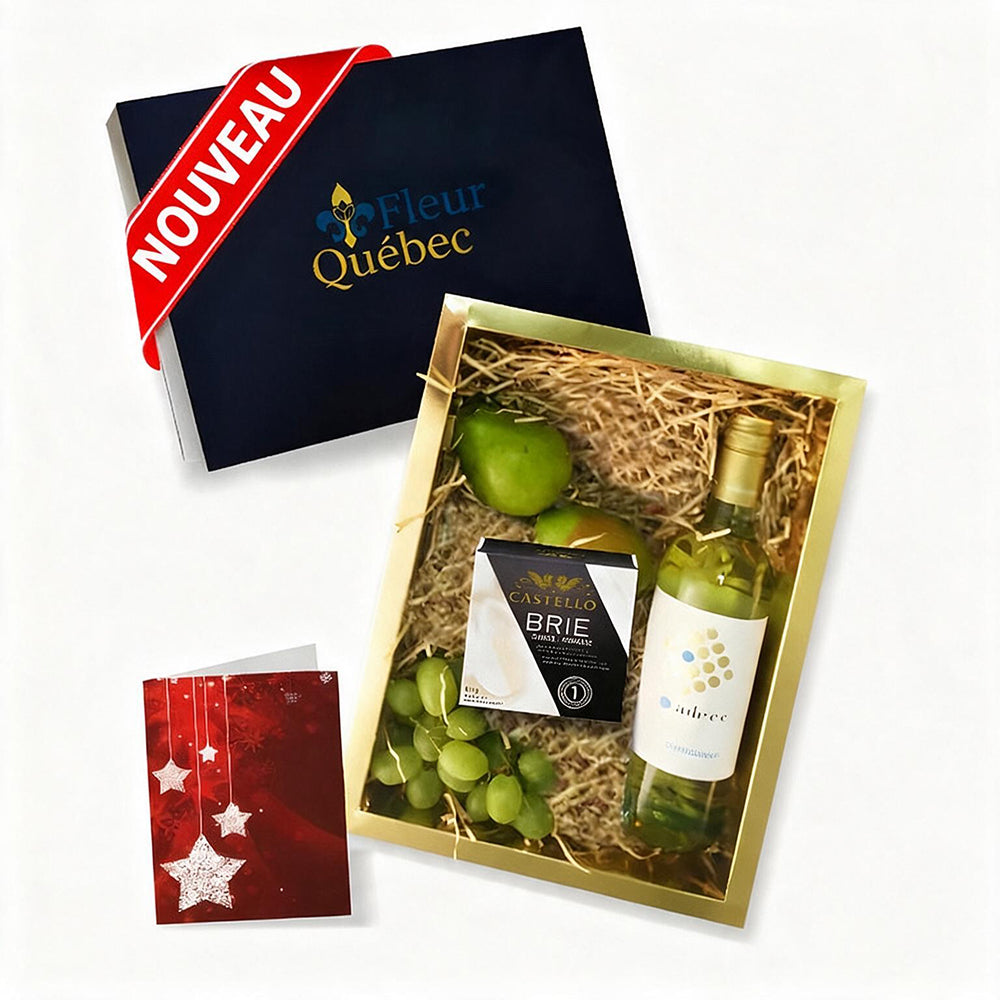 Luxury Tasting Set: White Wine, Creamy Cheese and Fresh Fruit