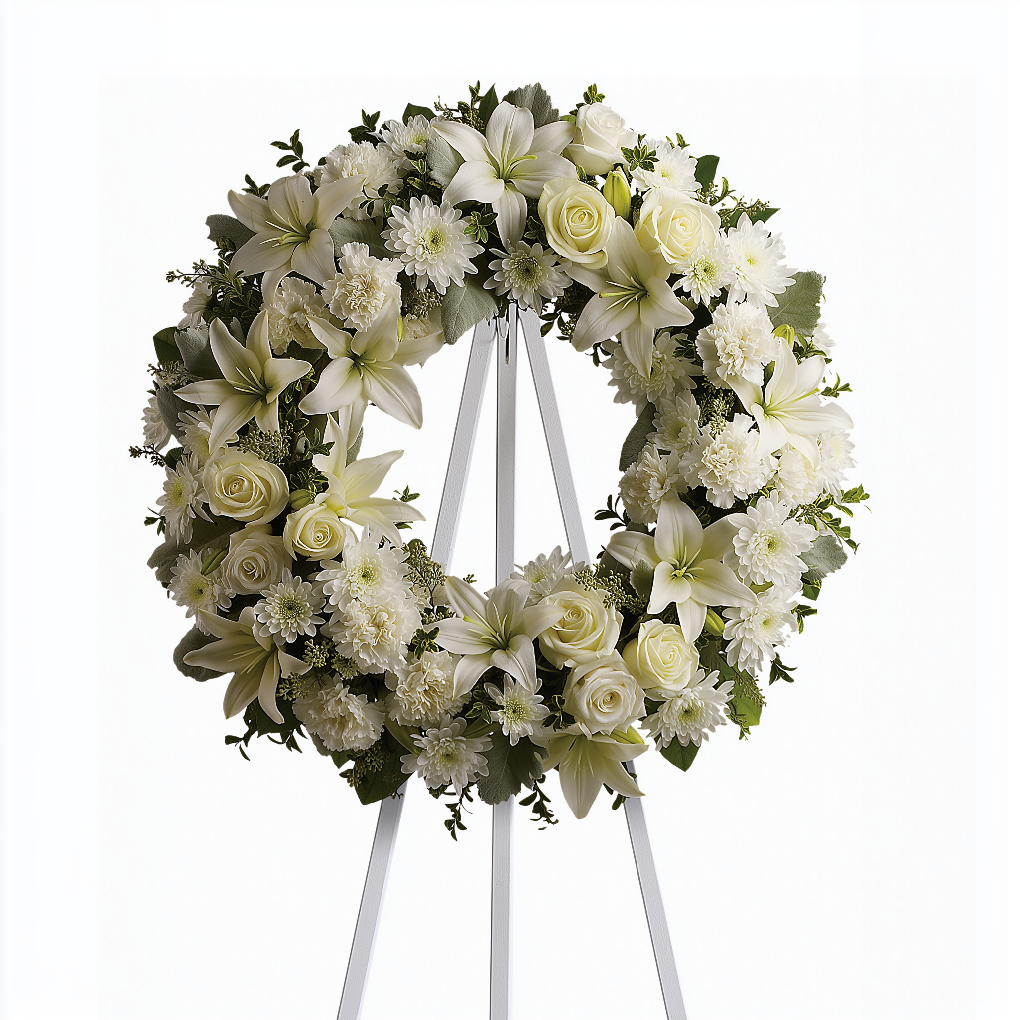 Couronne de porte Tranquil Serenity - Décoration élégante