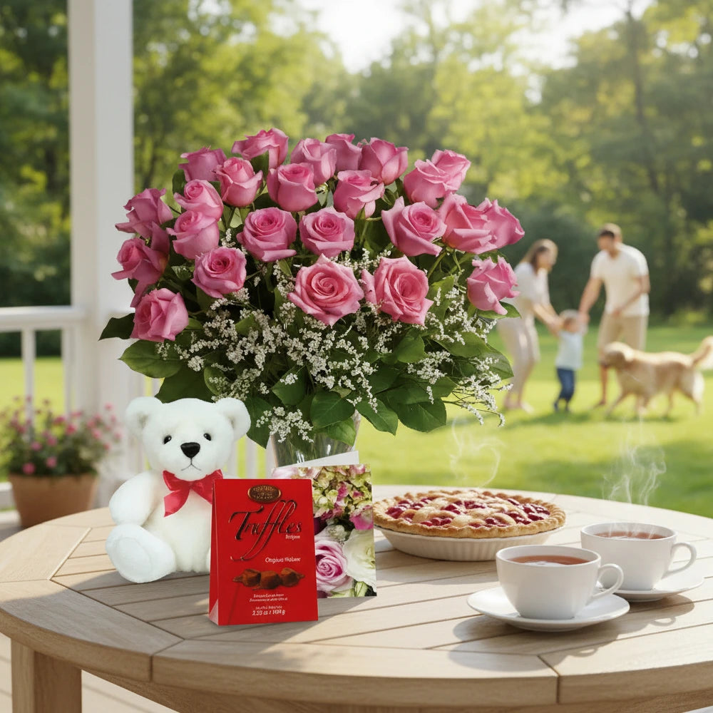 Deux Douzaines de Roses Fête des Mères III