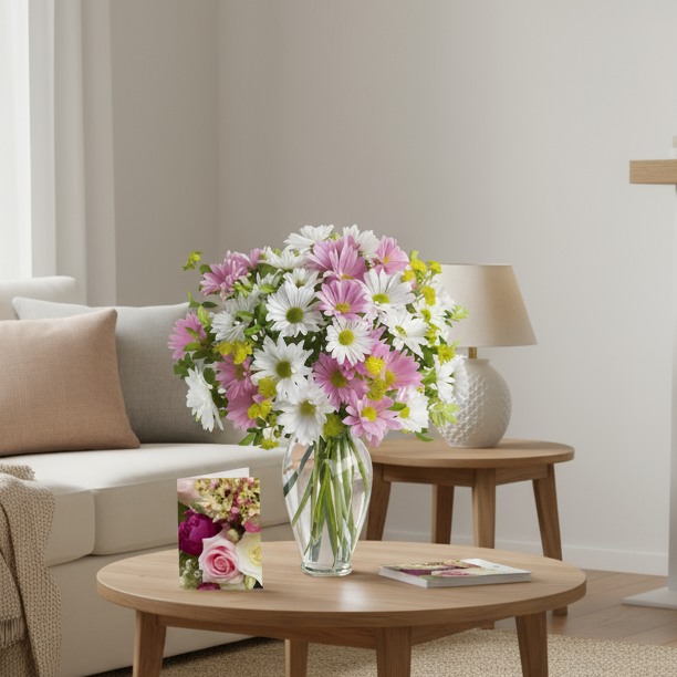 Mauvelot pour Toutes les Occasions : Ensemble Bouquet Lavande et Chrysanthèmes