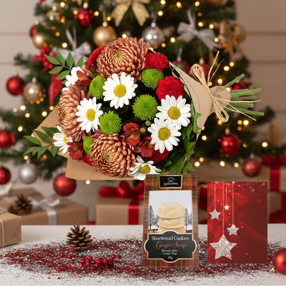 Collection de créateurs de Noël I: L'Art Floral pour des Fêtes Mémorables (12 Tiges)