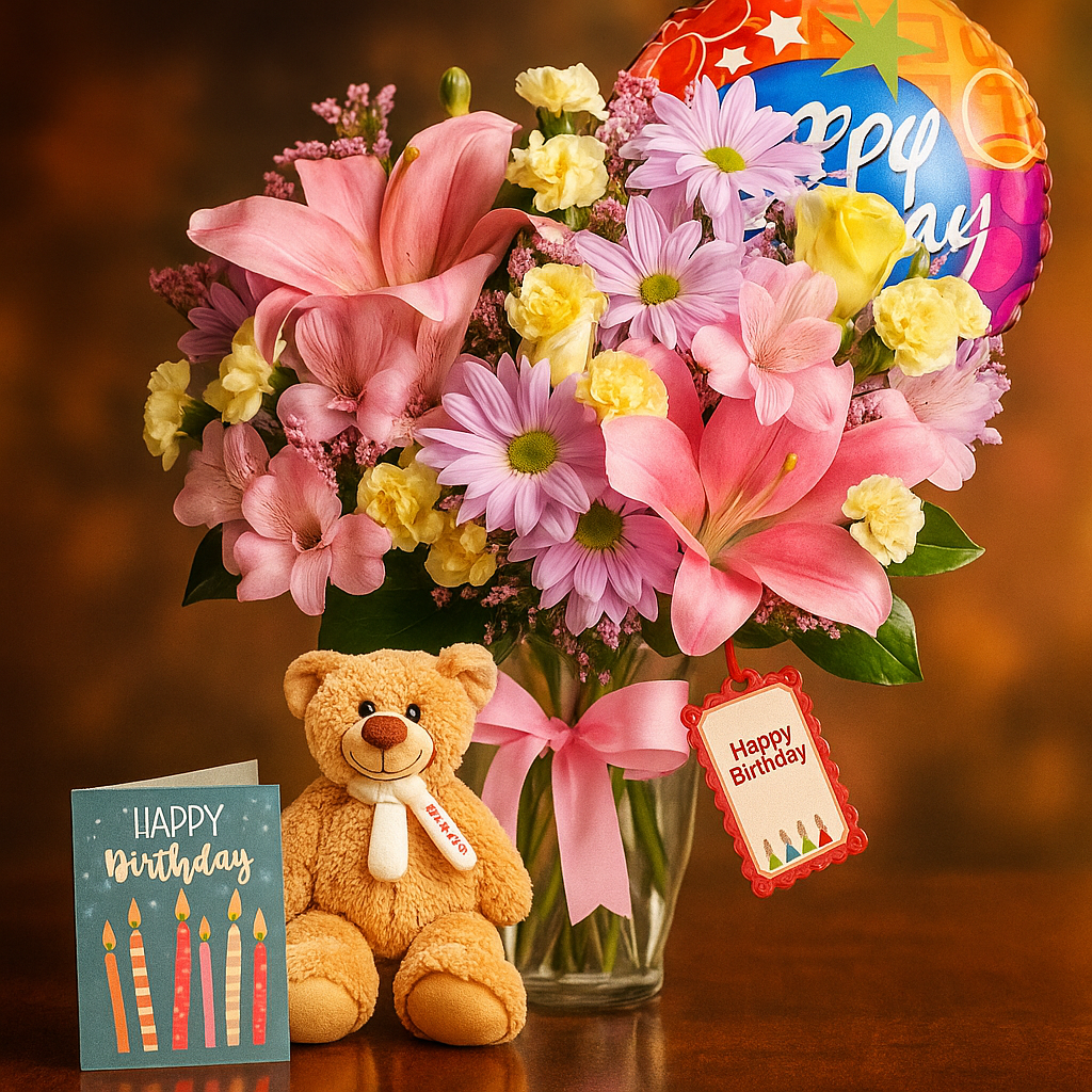 Ensemble "Collection de Créateurs" pour Anniversaires IV: 24 tiges de fleurs assorties