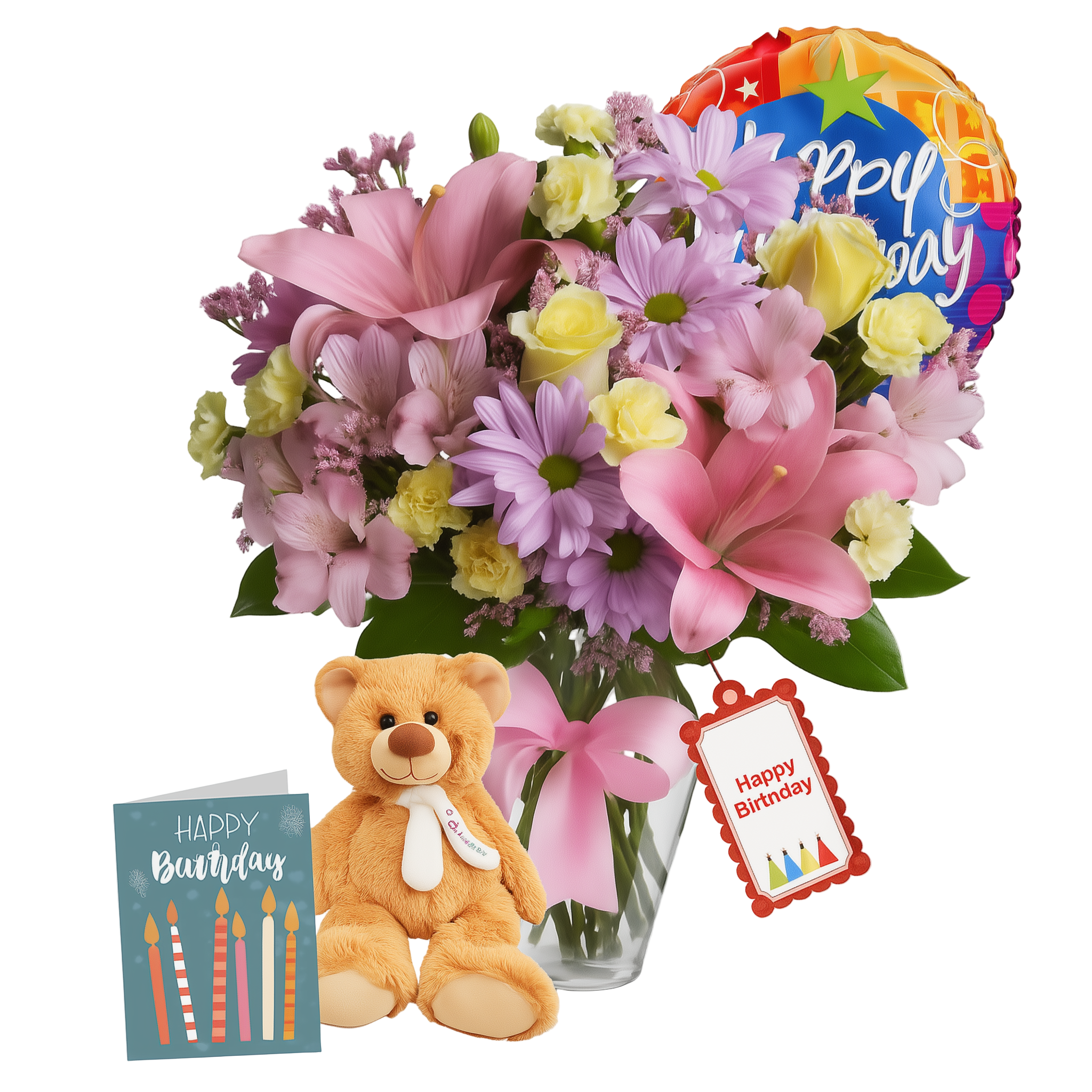 Ensemble "Collection de Créateurs" pour Anniversaires IV: 24 tiges de fleurs assorties