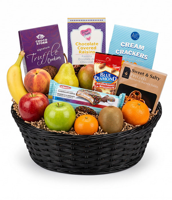 Panier de fruits et de collations