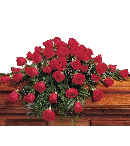 Élégant souvenir funéraire coffret fleurs